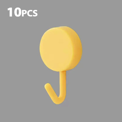 Ganchos de pared autoadhesivos de 5/10 piezas – Ganchos fuertes sin taladro para baño, cocina, puerta, almacenamiento de ropa y toallas
