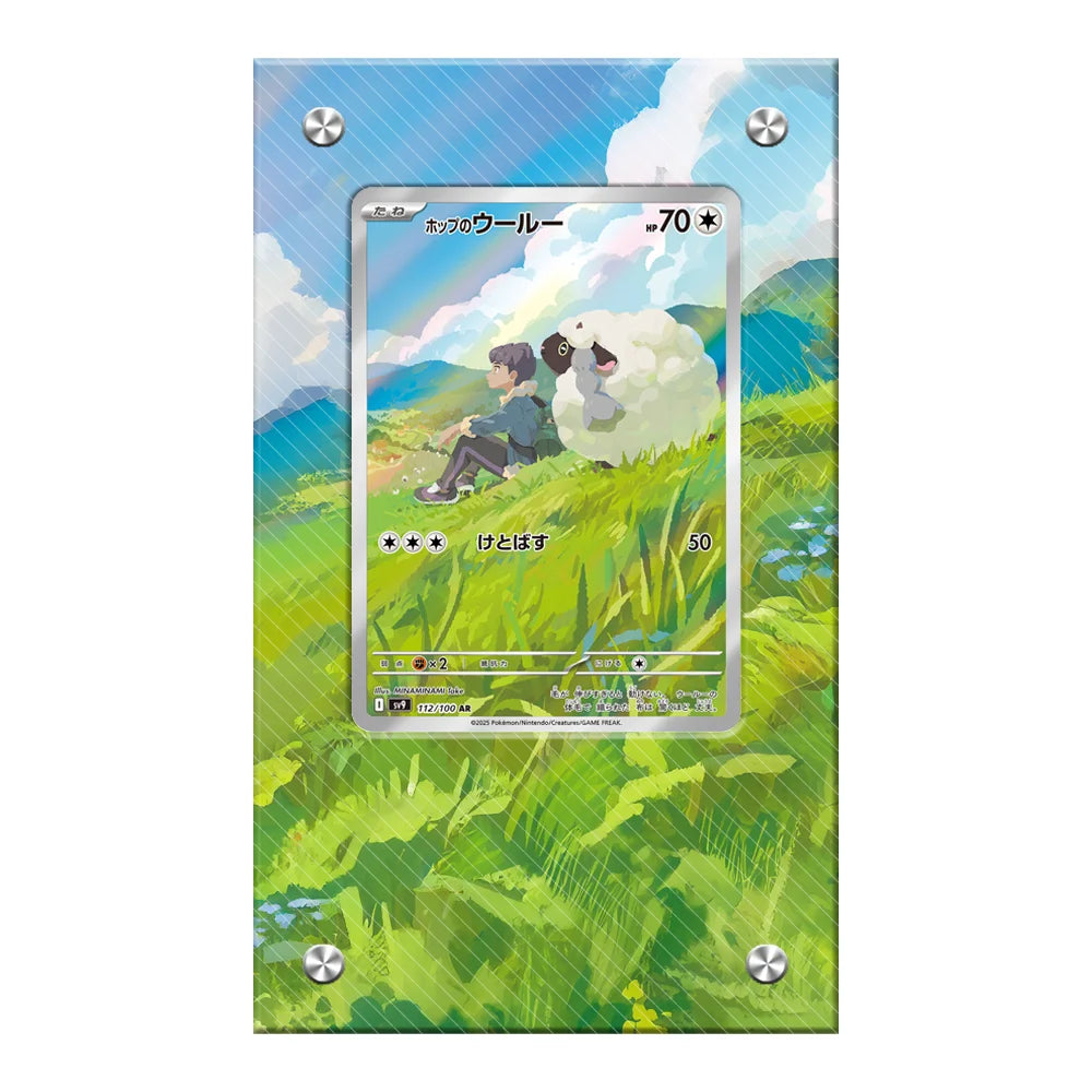 Expositor de metacrilato para cartas Pokémon – Psyduck, Bulbasaur, Mewtwo, Charmander y soporte protector para cartas de personajes