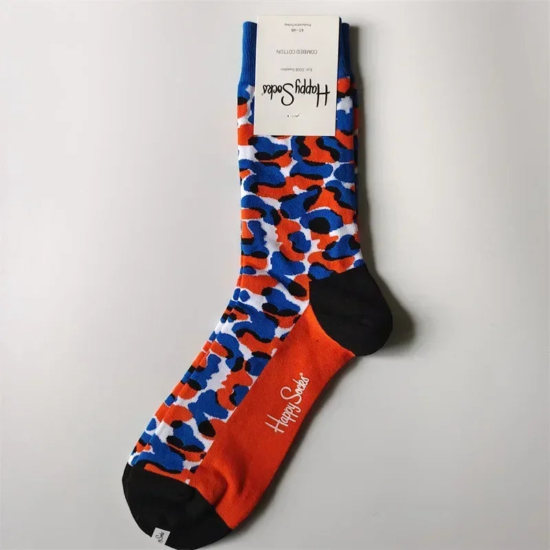 2025 Men’s Classic Crew Socks – Cotton Sports Socks for Comfortable Everyday & Athletic Wear, Sizes 41–46