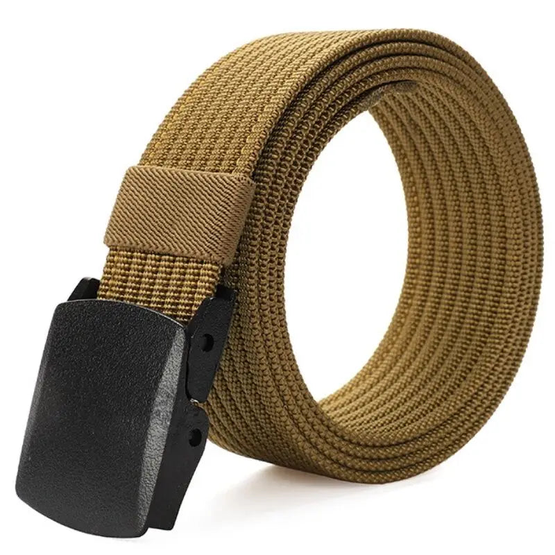 1.5-Inch Tactical Nylon Belt for Men Adjustable Metal-Free Lightweight EDC Belt