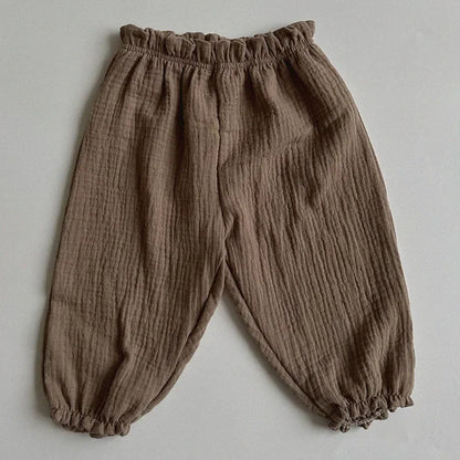 Pantalones de Bebé de Algodón Orgánico – Pantalones Suaves de Muselina Estampados para Recién Nacidos y Niños Pequeños, Parte de Abajo Informal y Adorable para Usar en Primavera, Verano, Otoño e Invierno