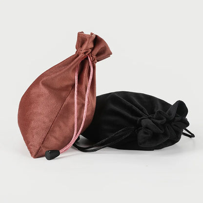 Bolsa de regalo de terciopelo con cordón - Suave, para joyas, bodas, Pascua y Año Nuevo, para envolver, para recuerdos de fiesta y pequeños regalos
