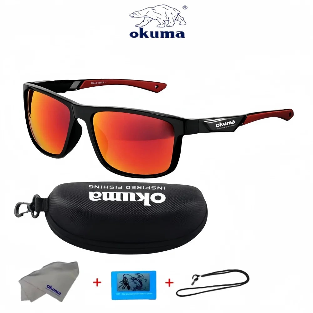 Okum Polarized Sunglasses – UV400 Anti-Glare Sports Eyewear for Cycling, Driving, Fishing & Outdoor Activities