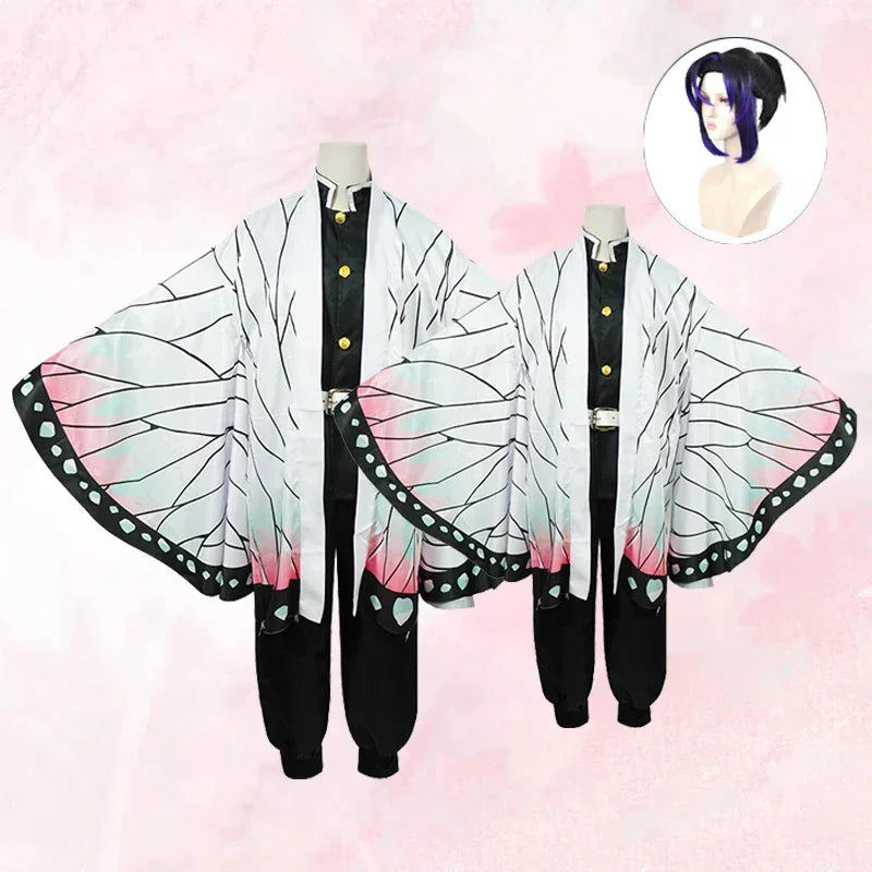 Kochou Shinobu Cosplay Costume – Japanese Anime Uniform Set | Carnival / Halloween Party Outfit (Adult & Kids)