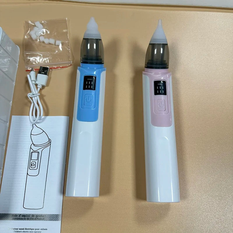 Aspirateur nasal électrique rechargeable pour bébé 2026 – Nettoyeur de nez doux pour nouveau-né avec aspiration réglable pour soulager la congestion infantile