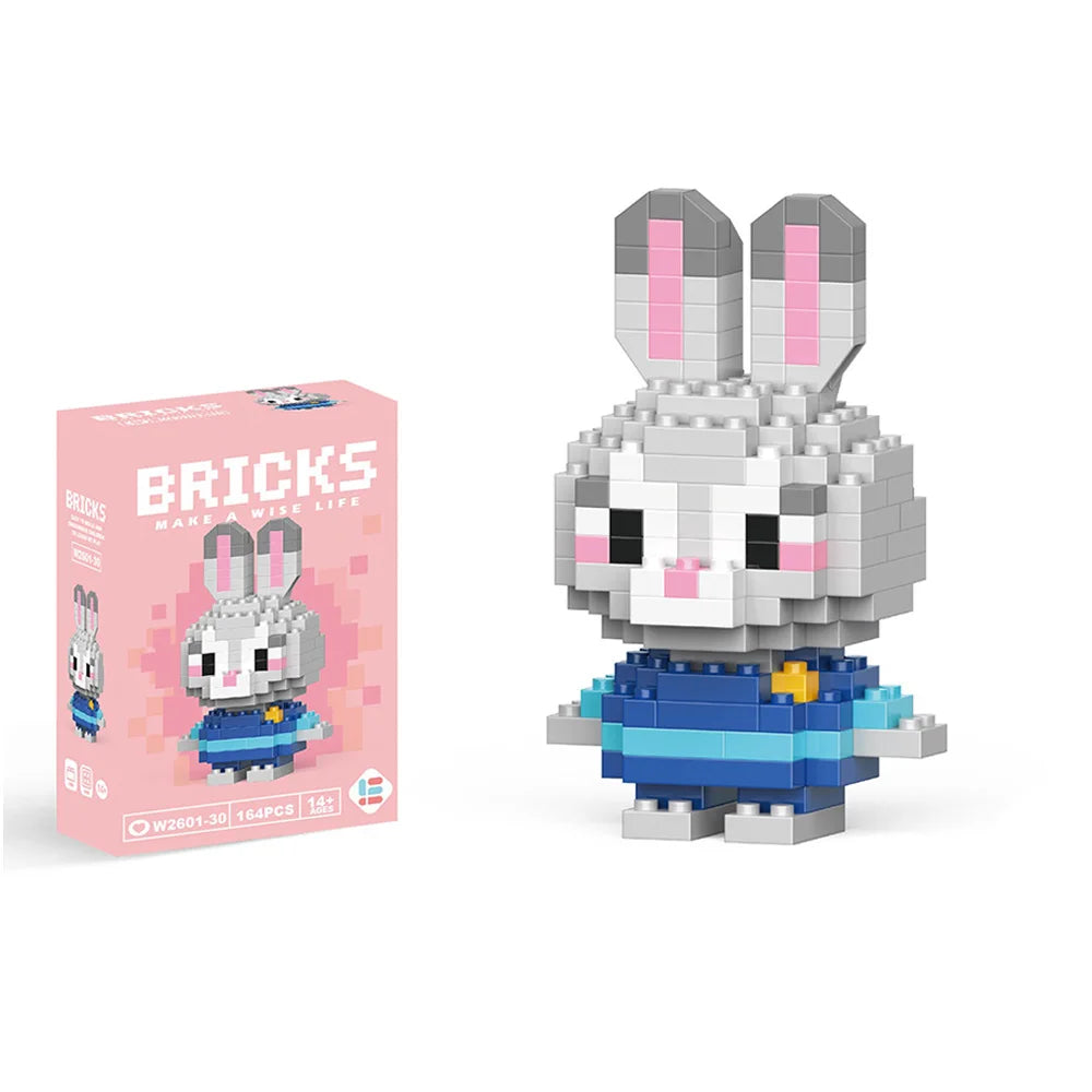 Disney Stitch & LinaBell Building Blocks Set – Cartoon Character Figures, DIY Assembly Bricks & Creative Construction Toy Gift for Kids