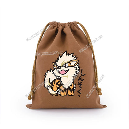 Pokémon Drawstring Storage Bags – Pikachu, Squirtle, Charmander & Charizard Party Gift Pouch