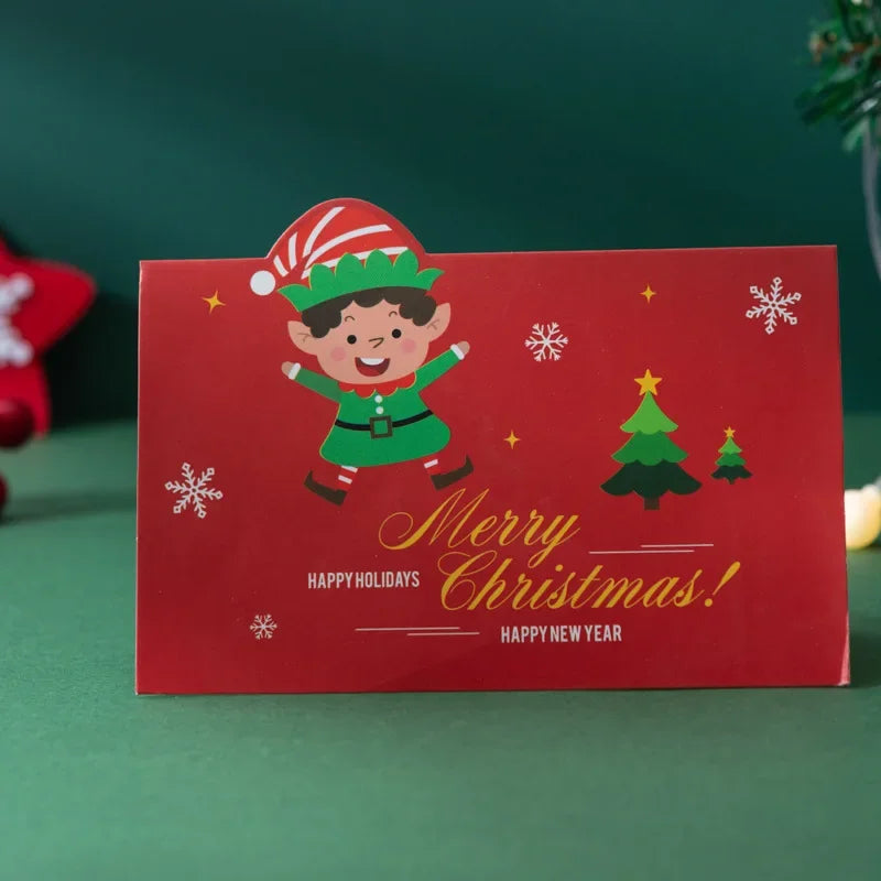 3D Folding Christmas Greeting Card – Merry Christmas & Happy New Year Gift Card for Xmas Party, Navidad & Holiday Decor