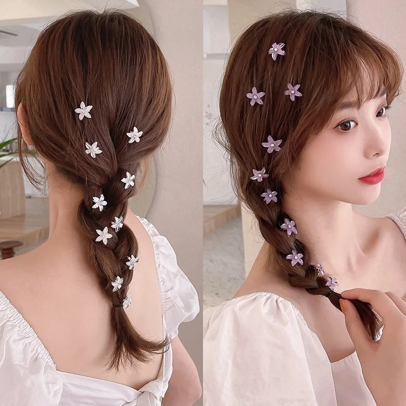 Juego de 10 pinzas para el pelo de princesa con flores para niñas – Lindas horquillas y accesorios para el pelo florales para niños