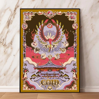 Toile murale rétro Pokémon – Affiche d'anime classique Rayquaza et Lugia Décoration d'intérieur moderne