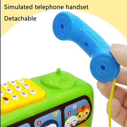 Jouet de Bus Téléphone Montessori pour Enfants – Véhicule Éducatif pour Tout-Petits de 1 an et plus, Jouet Interactif de Développement de l'Intelligence avec Clavier