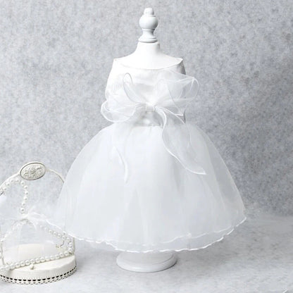 White Dog Wedding Dress – Elegant Bridesmaid & Princess Costume for Small Dogs, Puppy Party Outfit for Pomeranian & Chihuahua