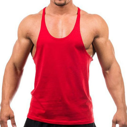 Men's Cotton Gym Tank Top – Sleeveless Bodybuilding Training Vest for Fitness, Workout & Muscle Training