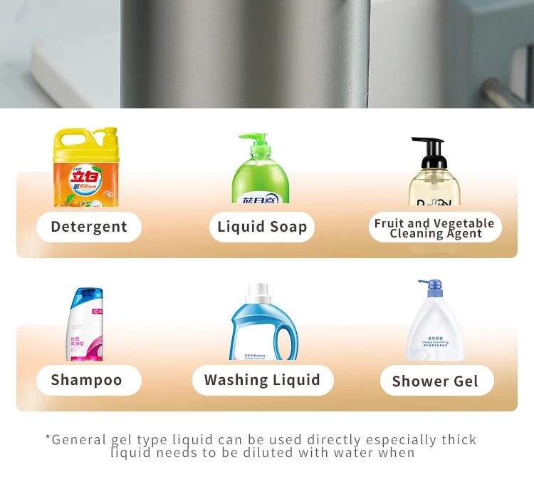 270ml Automatic Touchless Soap Dispenser – Smart Infrared Sensor Liquid Soap Dispenser with 304 Stainless Steel for Kitchen & Bathroom