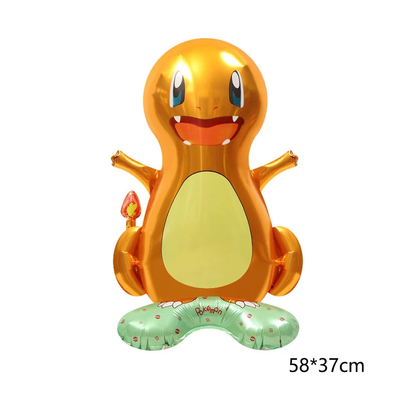Pokémon Gift Bags – Pikachu Theme Birthday Party Packing Bags for Balloons, Candy, Snacks & Kids Party Favors (Charmander & Squirtle Design)