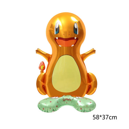 Pokémon Gift Bags – Pikachu Theme Birthday Party Packing Bags for Balloons, Candy, Snacks & Kids Party Favors (Charmander & Squirtle Design)