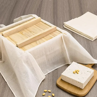 Reusable Nut Milk Bag – Natural Unbleached Cotton Fine Mesh Strainer for Cheese, Yogurt & Tofu