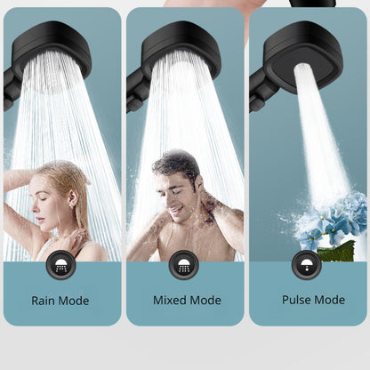 Pommeau de douche haute pression – Pulvérisateur de douche à main 3 modes à économie d'eau, fonction d'arrêt à une touche, accessoire de douche de salle de bain réglable pour la maison