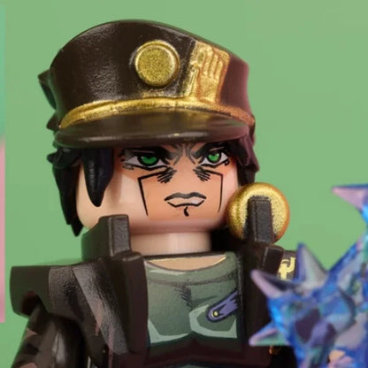 JoJo's Bizarre Adventure Building Blocks – JJBA Mini Action Figure Toy Set, DIY Construction Blocks & Collectible Display Figures