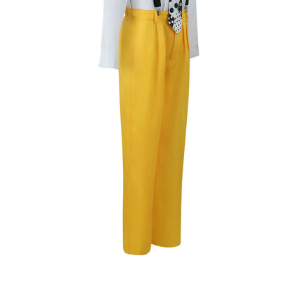 The Mask (Jim Carrey Inspired) Cosplay Costume – Yellow Suit with Green Mask & Hat for Halloween, Carnival & Masquerade Roleplay