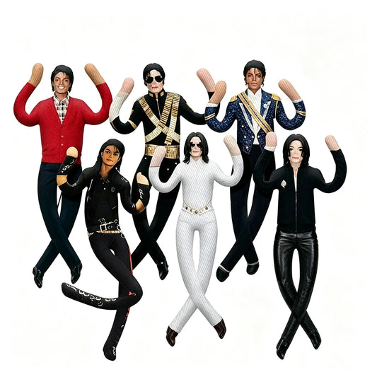 Figura de peluche para cosplay de Michael Jackson – Muñeco de peluche articulado, coleccionable, decoración de habitación, regalo
