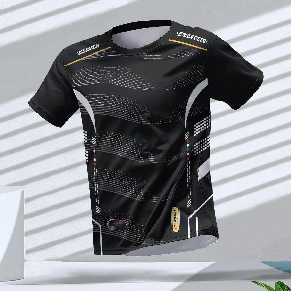 Men's Quick-Dry Running T-Shirt – Breathable Short Sleeve Gym Workout Top, Lightweight Round Neck Sports Shirt for Training & Outdoor Fitness