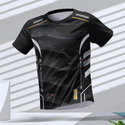 Men's Quick-Dry Running T-Shirt – Breathable Short Sleeve Gym Workout Top, Lightweight Round Neck Sports Shirt for Training & Outdoor Fitness
