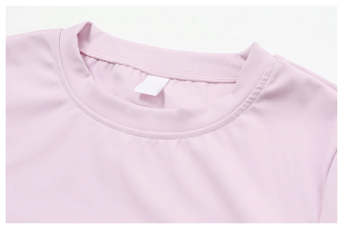 Camiseta de running NCLAGEN para mujer – Top deportivo transpirable de manga corta para gimnasio, yoga, fitness, entrenamiento y ropa deportiva