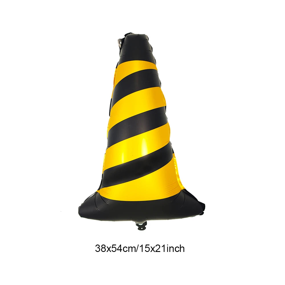 Racing Car Birthday Party Decorations – Race Car, Tire Wheel, Traffic Cone & Checkered Balloons for Kids' Racing-Themed Parties