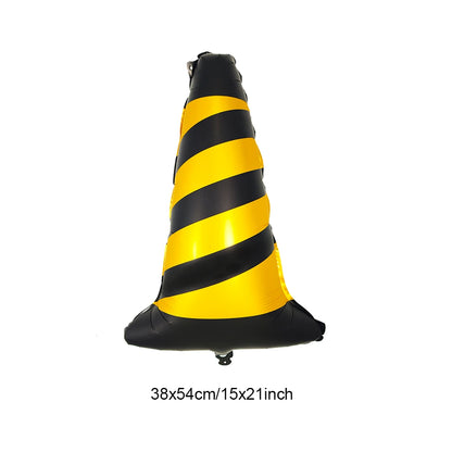 Racing Car Birthday Party Decorations – Race Car, Tire Wheel, Traffic Cone & Checkered Balloons for Kids' Racing-Themed Parties