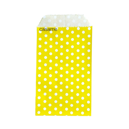 10/25/50PCS Mini Bolsas de Regalo de Papel Kraft con Lunares para Boda, Cumpleaños, Recuerdos de Fiesta, Invitaciones, Tarjetas de Felicitación y Pequeños Regalos