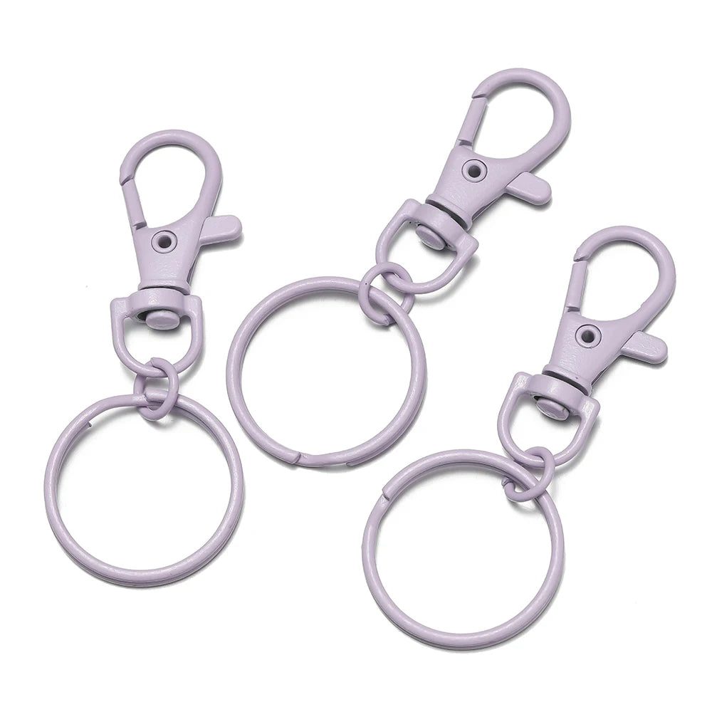 5–10 Piece Multicolor Keyring Lobster Clasp Hooks with Adjustable Buckles – DIY Keychain, Bag Charm, Doll & Jewelry Making Accessories