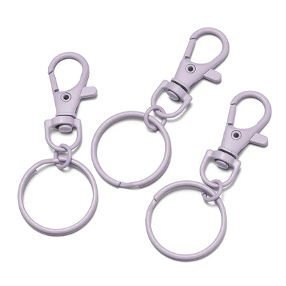 5–10 Piece Multicolor Keyring Lobster Clasp Hooks with Adjustable Buckles – DIY Keychain, Bag Charm, Doll & Jewelry Making Accessories