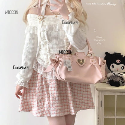 Woman Character Angel Role Play Costume – Japanese Anime Kimono Slit Elf Goddess Dress COS Uniform Set