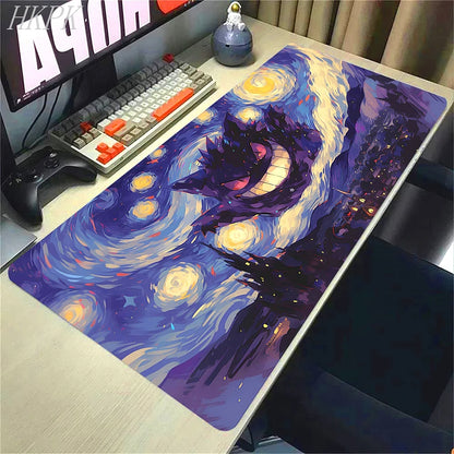 Gengar Gaming Mouse Pad – Large Extended Desk Mat with LockEdge Design for Keyboard & Computer Setup