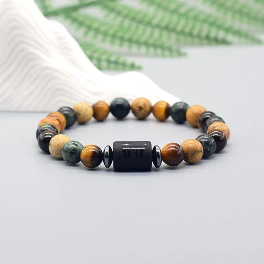 Pulsera de constelación de 12 signos del zodiaco – Brazalete con dije de astrología para hombres y mujeres | Regalo de joyería de amistad Aries, Virgo, Leo y Libra