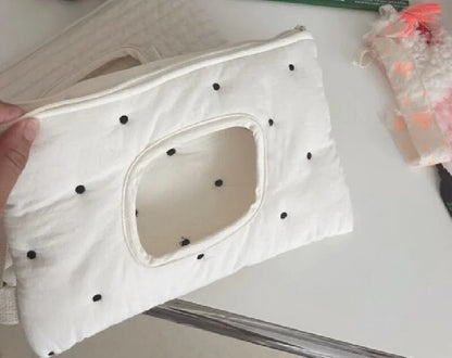 Distributeur de mouchoirs pour poussette – Boîte à mouchoirs portable pour voiture et organiseur de serviettes en papier pour poussettes, sacs à langer et voyages