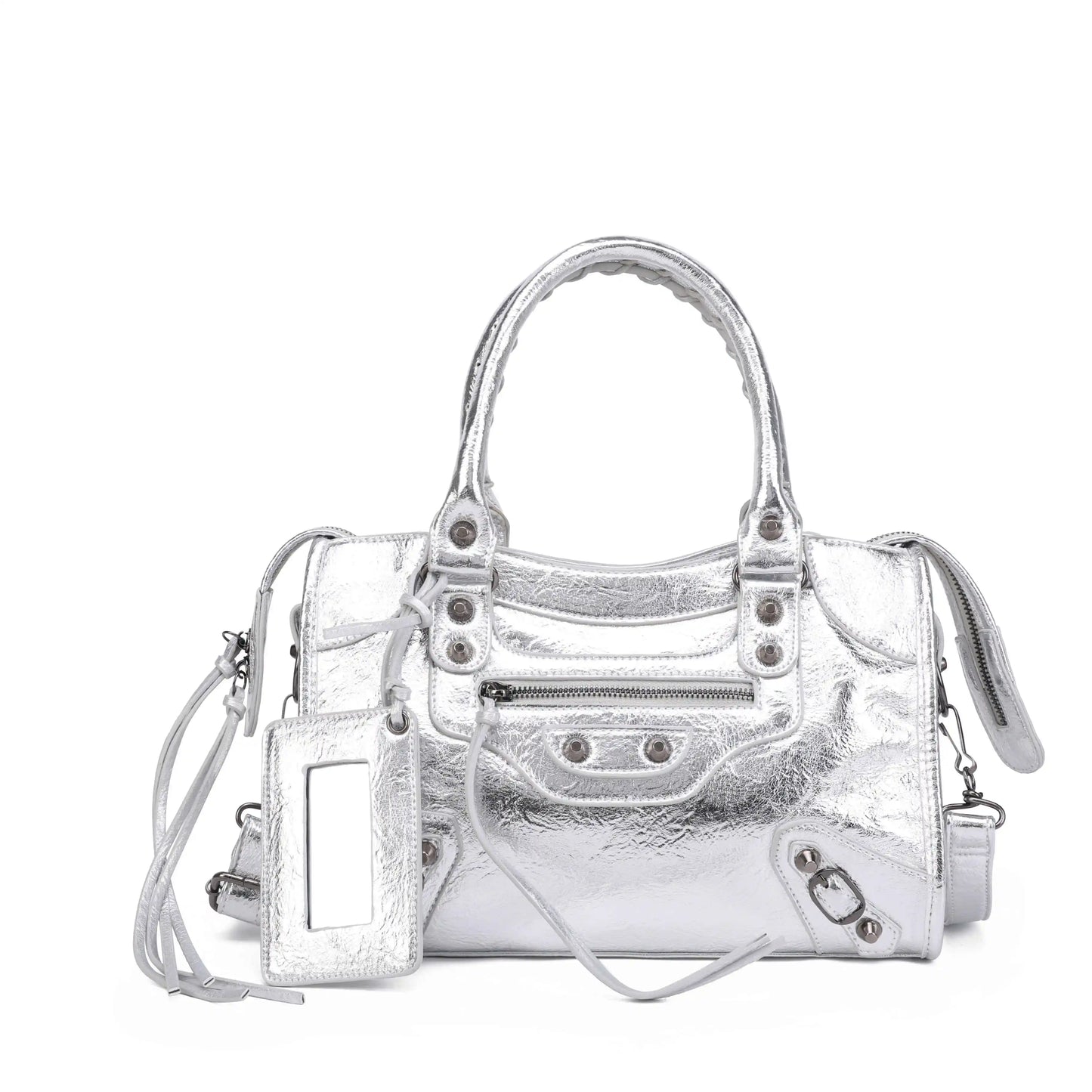Bolso de Hombro de Motociclista Urbano para Mujer – Bolso de Mano Cruzado de Lujo de Diseñador, Bolso de Gran Capacidad de Moda Otoño Invierno 2025 para el Viaje Diario, Viajes y Estilo Casual