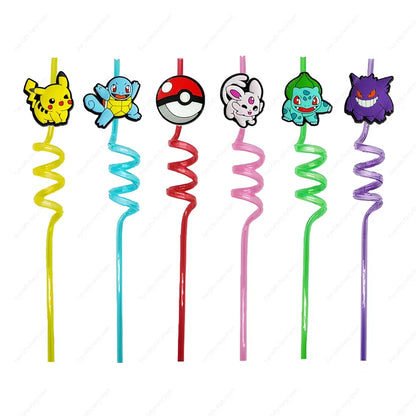 Pokémon Birthday Party Decorations Set – Balloons, Keychains, Napkins, Stickers, Tableware, Plates & Tablecloth Party Supplies & Favors