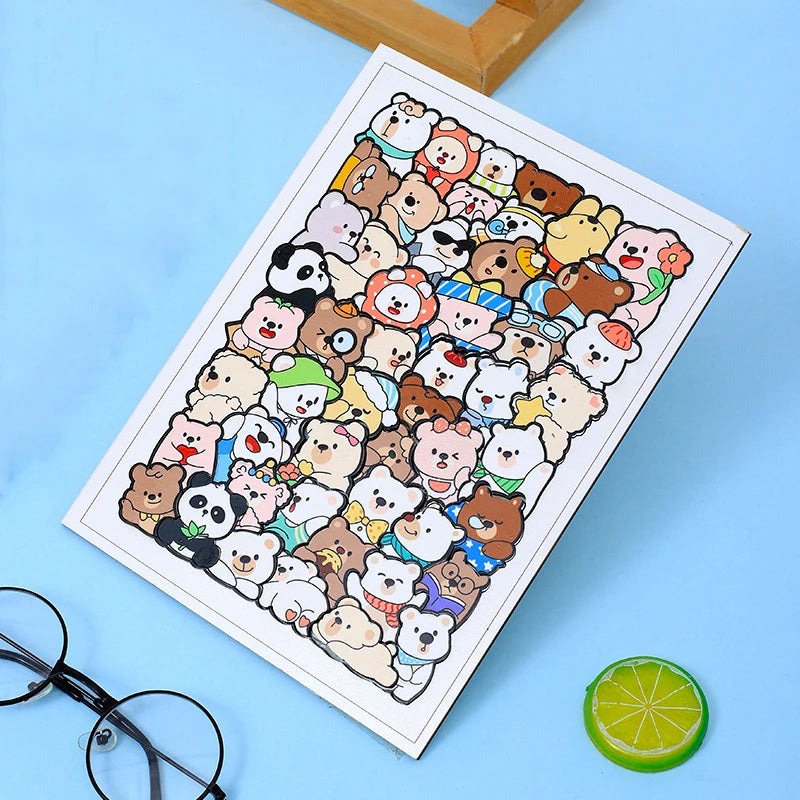 Puzzle en bois Montessori animaux – Jouet empilable chat, jeu de casse-tête éducatif pour enfants, jouet d'apprentissage créatif en bois, travaux manuels de peinture et décoration de chambre
