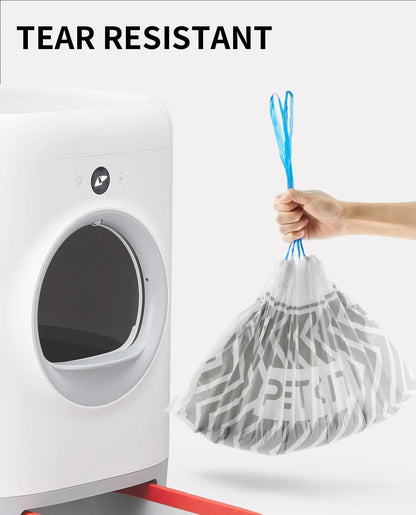 Bolsas de repuesto para excrementos PETKIT – Bolsas de basura para la recogida de residuos de las cajas de arena automáticas autolimpiables Pura X y Pura Max, suministros para la eliminación de residuos de gatos y accesorios de limpieza para mascotas