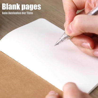 16/24PCS Kraft Pocket Notebooks – 3.5x5in Blank Mini Journals for School, Office & Travel