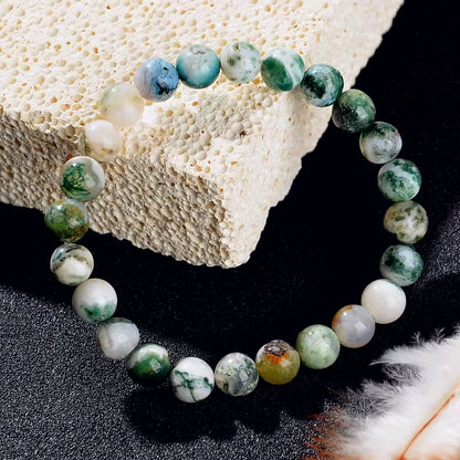 Pulsera de Cuentas de Piedra Natural – Pulsera de Cristal Simbólica para Mujeres y Hombres, Protección Espiritual, Amor Propio y Regalo de Joyería de Moda