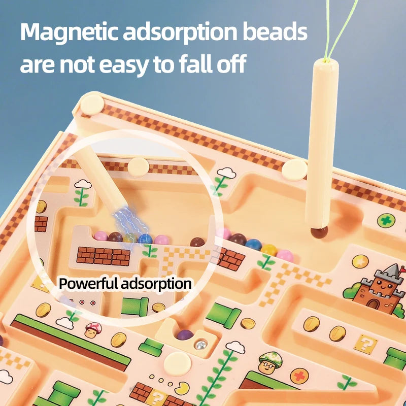 Labyrinthe Magnétique – Jeu Éducatif Avancé pour Enfants, Activité d'Apprentissage des Mathématiques et de Développement Cognitif, Entraînement de l'Intelligence Visuelle, Casse-tête Manuel
