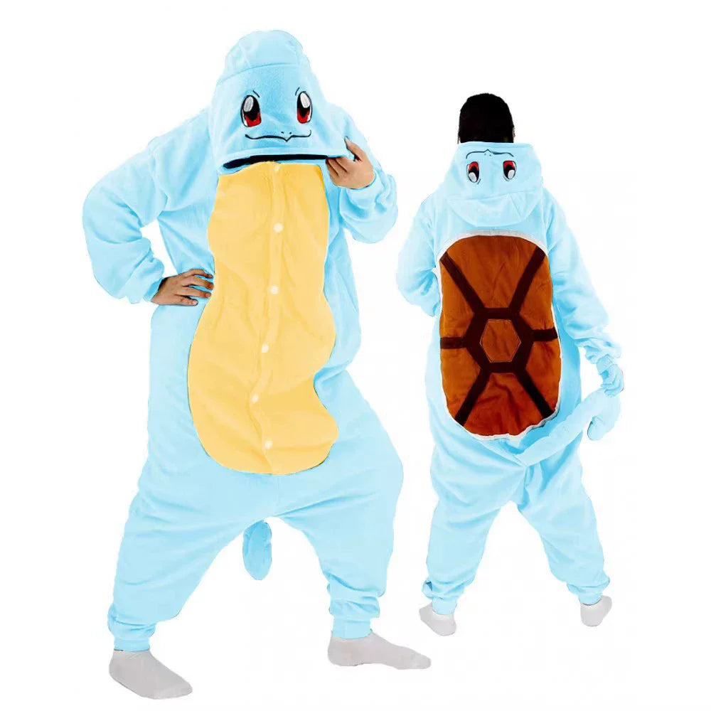 Pokémon Kigurumi Cosplay Onesie – Pikachu, Gengar Anime Jumpsuit for Men & Women (Halloween Party Outfit)