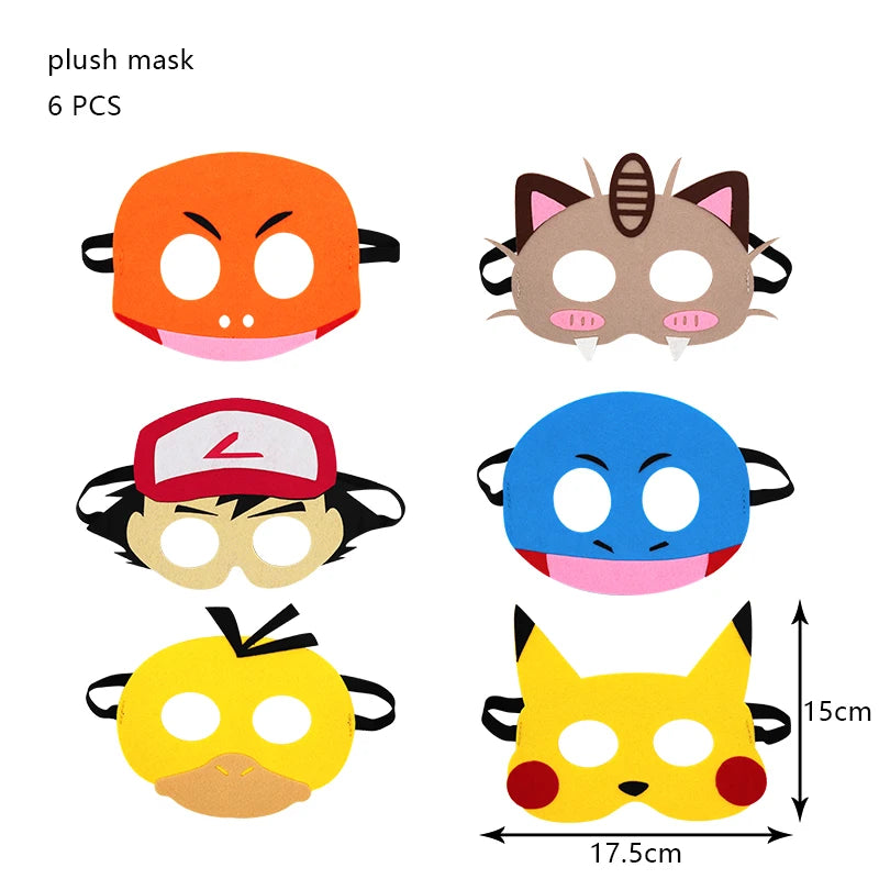 Pokémon Birthday Party Decorations – Lightning Pikachu Balloon Set with Disposable Tableware, Banner, Backdrop & Plates for Kids Events
