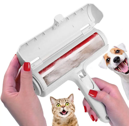Self-Cleaning Pet Hair Remover Roller – Reusable Dog & Cat Fur Remover for Furniture, Clothing & Upholstery