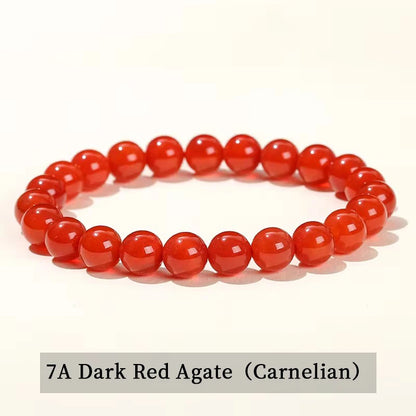 Pulsera de Cuentas de Piedra Natural – Pulsera de Gemas de Amatista, Ojo de Tigre, Cuarzo Cristal y Ágata para Mujeres y Hombres, Regalo de Joyería de Energía Reiki