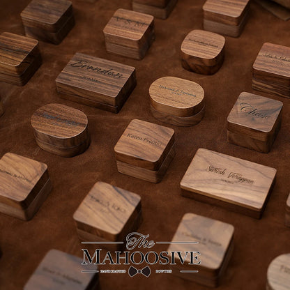 Personalized Wooden Jewelry Box with Custom Engraving for Rings, Earrings, Bracelets, Wedding Proposals & Gift Packaging