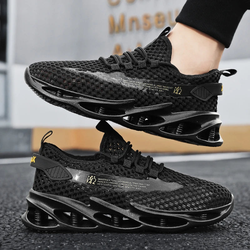 Men's Breathable Mesh Running Sneakers Lightweight Casual Walking & Tennis Shoes